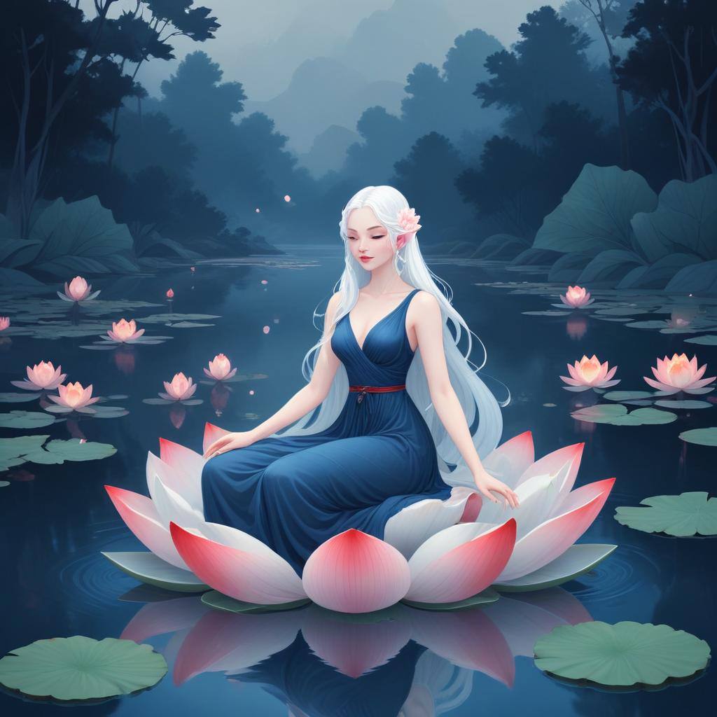 Goddess Of Lotus Lucky